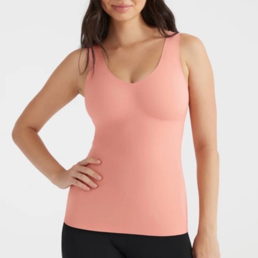 Knix Luxe Lift Evolution Tank Top Removable Pads Pink
